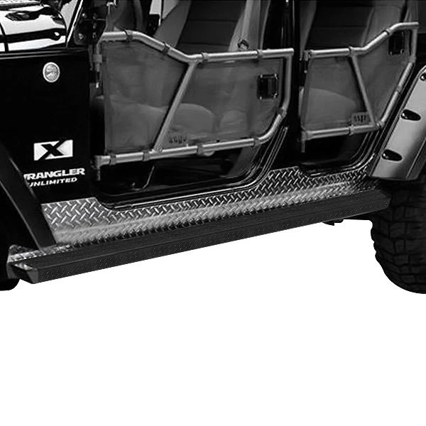 For Jeep CJ5 1976-1983 Warrior 7462 Black Rocker Bars - Image 1 of 1