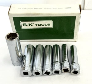NOS S-K  TOOLS USA 4907 1/4" DEEP 7PC SOCKET SET - Bild 1 von 4
