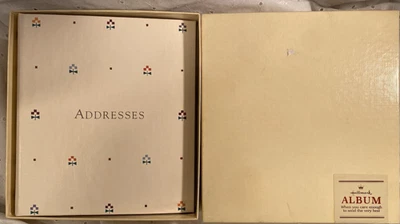 Libreta de direcciones vintage con sello de 6 anillas "País" RA5025 SIN USAR, EN CAJA 6"X6,5" Foto 1 de 4