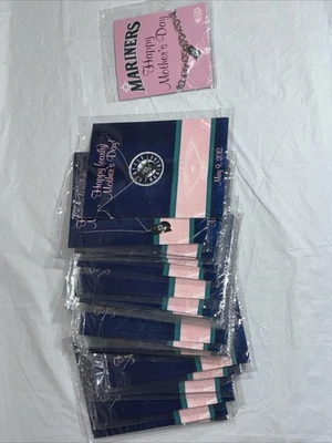MLB Seattle Mariners Baseball Mothers Day Promo Lot of 25 Necklaces + 1 Bracelet - Image 1 of 4