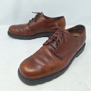 Rockport Reserve Brown Leather Oxford Loafers Dress Shoes Business Office Sz 11 - Picture 1 of 12
