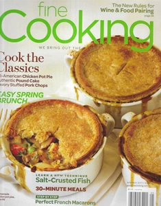 Fine Cooking Magazine Chicken Pot Pie Pound Cake Pork Chops Macarons Fish 2011 - Picture 1 of 12