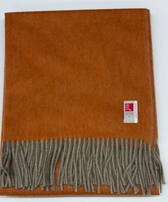 Brun de Vian Tiran Double Faced  Cashmere Throw,  Made in France   Ships Free! - Image 1 of 3
