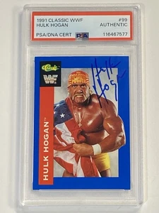 HULK HOGAN 1991 Classic WWF #99 Autograph Signed Auto PSA DNA - Picture 1 of 2