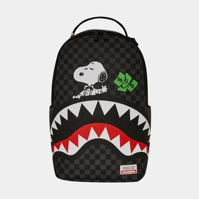 MOCHILA SPRAYGROUND PEANUTS SNOOPY TOP TIBURÓN DINERO EDICIÓN LIMITADA CON ETIQUETAS Foto 1 de 4