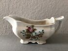 Vintage Royal Ironstone China Alfred Meakin Moss Rose Gravy Boat Made In England