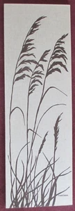 Vintage Maruschka Landschaft Sumpf Weizen Leinwand Stoff Siebdruck MCM Wandbild BSMT - Bild 1 von 7
