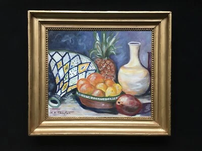 Cheylan 2002 Gemälde Öl Stillleben Orientalistisch bei Der Tajine & Aux Früchte - Bild 1 von 4