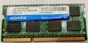 Mémoire Adata 4GB 2Rx8 PC3-10600S - Imagen 1 de 1