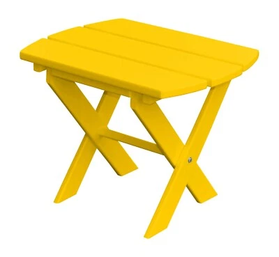 Mesa auxiliar plegable de polietileno para exteriores - Varios colores - Hecha en EE. UU. Foto 1 de 4