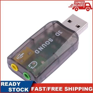 Carte Son USB 5.1 CH Adaptateur Audio 3D pour Ordinateur Portable Ordinateur Portable - Photo 1/11