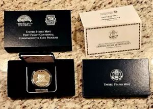 2003 Proof First Flight Centennial Silver Commemorative Dollar BU/UNC OGP/COA - Picture 1 of 3