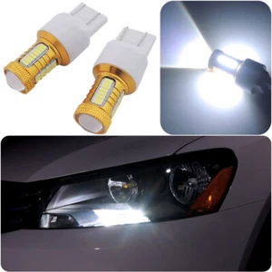 2x Error Free HID White LED Daytime Light Bulbs for Volkswagen Passat Beetle DRL - Picture 1 of 13