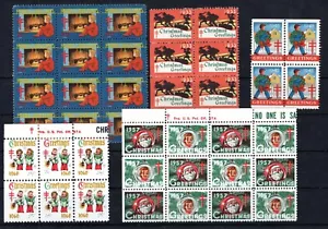 Estampillas de EE. UU. - Sellos de Navidad - pequeña colección en una tarjeta de stock (C282) - Imagen 1 de 1