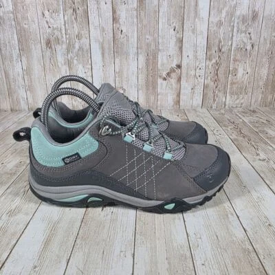 Oboz Waterproof Hiking Shoes Gray Mint Outdoor Trail Walking Athletic Sneakers - Image 1 of 4