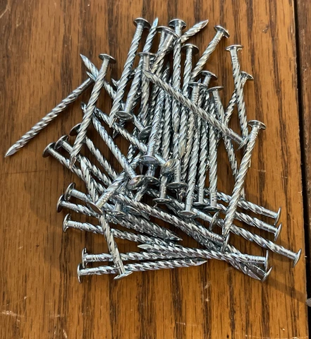 Carpet Trim Nails Screw Drive Aluminum Transition Bar Large Head 1-1/2” Silver Cover