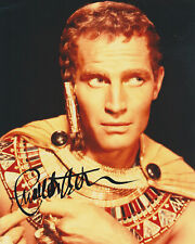 Charlton Heston 20 x 25 cm - signed photo - Autogramm / Autograph
