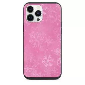 Pink Winter Snowflakes Design Phone Case for iPhone 7 8 X XS XR SE 11 12 13 14 P - Picture 1 of 31