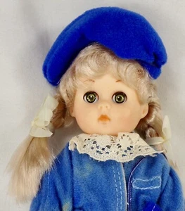 Vogue Ginny Doll Winter Chill 1984 Blue Velveteen Dress Vintage - Picture 1 of 9