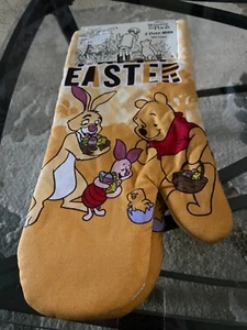Winnie the Pooh, Lechón, Conejo Set de 2 guantes de horno Feliz Pascua *NWT* - Imagen 1 de 2