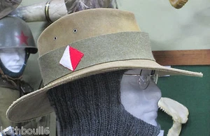 WW1 13th Australian light horse puggaree and colour patch, plain pug - Picture 1 of 4