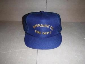 NEW RIVERSIDE COUNTY FIRE DEPT EMBROIDERED BLUE CAP SNAPBACK - Picture 1 of 7