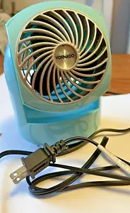 Teal Blue Vornado Flippi V6 Desk Top Electric Fan (Adjustable) Works! - Picture 1 of 11