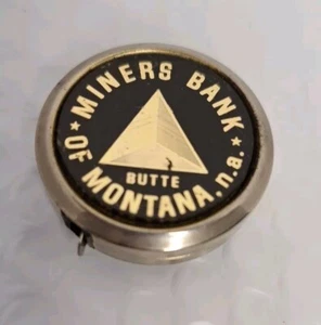 Vintage Miners Bank Of Montana Advertising Pocket Tape 71" - Picture 1 of 7