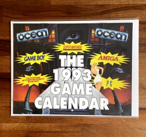 1993 Games Calendar - OCEAN GAMING - Amiga, Gameboy, PC, SNES, Robocop 3 - Imagen 1 de 7