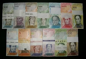 Venezuela UNC Konvolut Set 2 - 100000 Bolivares Fuertes 1300 Scheine 2007-2017 Lot - Bild 1 von 1