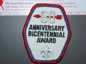Boy Scout 1975 60th anniv. Award patch 9032K - Imagen 1 de 1