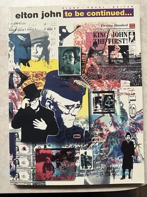 Elton John to be continued... Piano Vocal Guitar, Songbook, 1991 - Image 1 of 4