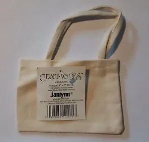 Janlynn Natural 4"x6" Mini Tote Bag - Picture 1 of 1