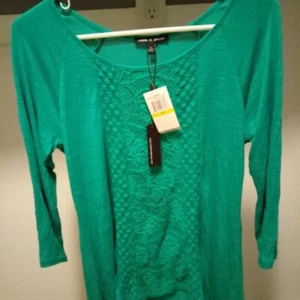 Cable & Gauge Lace Tunic Top - Picture 1 of 3