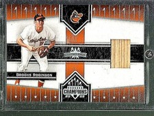 BROOKS ROBINSON 2005 DONRUSS CHAMPIONS "IMPRESSIONS" GAME USED BAT