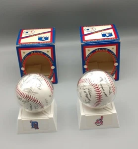 1994? Detroit Tigers and Cleavland Indians Autographed Baseballs. REPRINTS - Picture 1 of 12