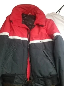 CB Sports 80s Winter Heavyweight Jacket. Black And Red Size M/L. Ski Jacket. - Picture 1 of 5
