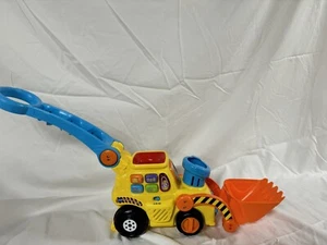 V TECH PUSH AND POP MUSICAL BULLDOZER - Picture 1 of 4