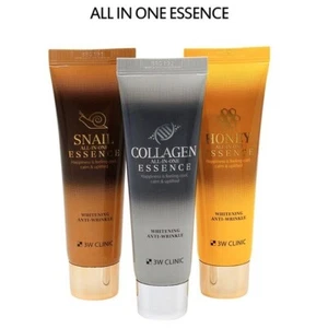 3W Clinic All In One Essence 60ml Snail Collagen Honey 3-Type Korean Cosmetics - Picture 1 of 17