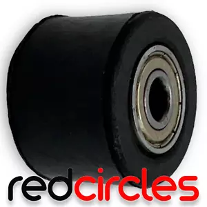 RODILLO DE CADENA DE GOMA NEGRO 8mm PITBIKE 50cc 110cc 125cc 140cc 160cc PITBIKE - Imagen 1 de 2