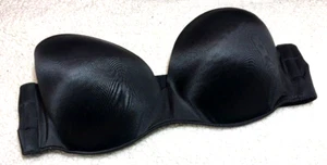 Cacique Strapless Padded Bra Size 46 DD Black B156*U - Picture 1 of 7
