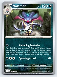 Malamar 034/064 Reverse Holo Scarlet & Violet Shrouded Fable Pokemon Card - NM - Picture 1 of 5