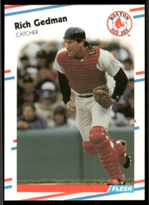1988 Fleer #353 Rich Gedman - Image 1 of 2