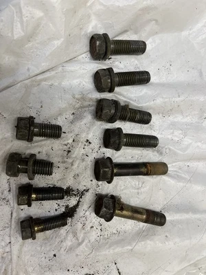 1990-1994 Mitsubishi 3000GT engine to transmission bolts hardware G1 - Image 1 of 4