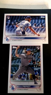 2022 Topps #US258 #US109  Ryan Pepiot Los Angeles Dodgers RC Rookie Debut  - Image 1 of 2