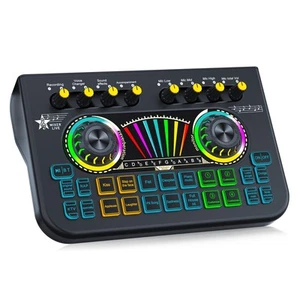 X3 Gaming Audio Mixer, Live Sound Card with 3.5mm Condenser Microphone Input,... - Picture 1 of 8
