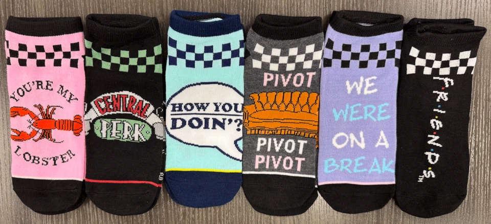 Совершенно новый - женщины - друзья ТВ-шоу - 6 пара низкого покроя носки - Изображение 1 из 1