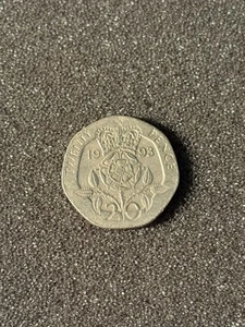 1993 Twenty Pence English Coin 20 Pence England Queen Elizabeth II World Coin - Picture 1 of 5