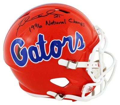 Florida Fred Taylor Authentic Signed Full Size Speed Rep Helmet BAS Witnessed - Image 1 of 3