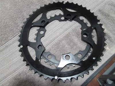 Shimano sg-x chain rings 50-34-f 110 bcd black - Image 1 of 4